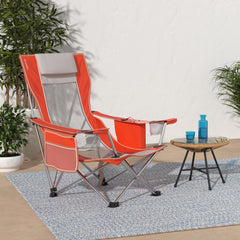 Kijaro Sling Beach Coast Chair folded compact for easy travel.