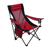 Kijaro Sling folding chair cup holder keeps drinks handy at outdoor events