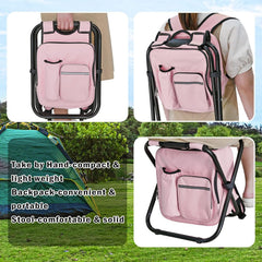 Kikerike backpack-stool-heavy-duty-frame supports up to 300 pounds.