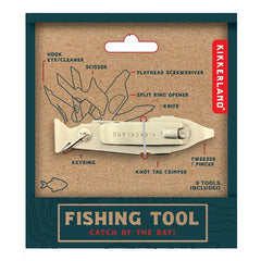 Close-up of knot crimper and nail clipper features