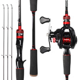 Kilitn Fishing Rod and Reel Combo 6ft rod in action for versatile freshwater and saltwater casting.