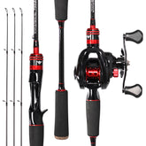 Kilitn fishing rod and reel combo 6ft red-black carbon fiber