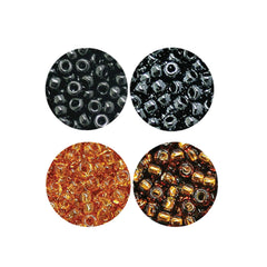 Killer Caddis glass beads in medium gunmetal for precise fly tying and uniform color.