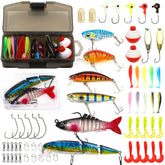 Kilitn Fishing Lures Kit box surrounded by assorted lures