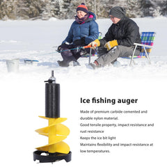 Kimiss electric ice auger measures 17.7in for stable drilling.