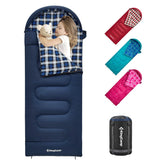 KingCamp 45°F kids sleeping bag keeps children warm on chilly camping nights.