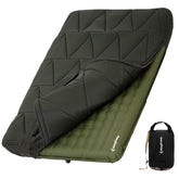 KingCamp 6.7in sleeping pad top view with roomy double space