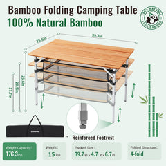 KingCamp adjustable-height-legs adapt to different seating for versatile outdoor use.