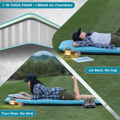KingCamp sleeping pad foam-layer detail highlighting insulation and comfort