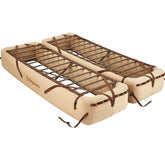 KingCamp air mattress frame folded for travel, enabling easy packing and quick setup.