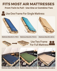 KingCamp under-bed-storage keeps gear organized inside tents or rooms.