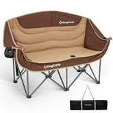 KingCamp double camping chair oversized loveseat provides two-person outdoor seating for comfort