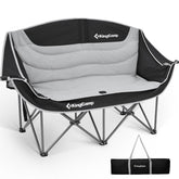 KingCamp double camping chair with oversized seat offering spacious comfort for two outdoors.