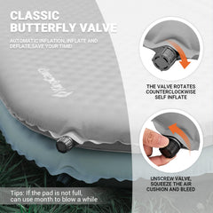 KingCamp double camping mattress with high R-value keeps you warmer at night