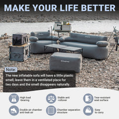 KingCamp eco friendly PVC inner liner REACH compliant for safer lounging