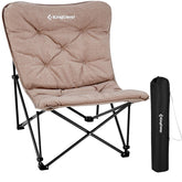 KingCamp folding comfy butterfly chair with oversized wide seat ideal for lounging.