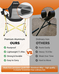 KingCamp oversized-frame chair with breathable mesh for durable lounging up to 400 lbs.