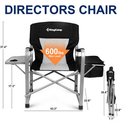 KingCamp heavy-duty chair frame demonstrates high weight capacity