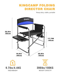 KingCamp heavy-duty steel frame chair supports strong outdoor seating
