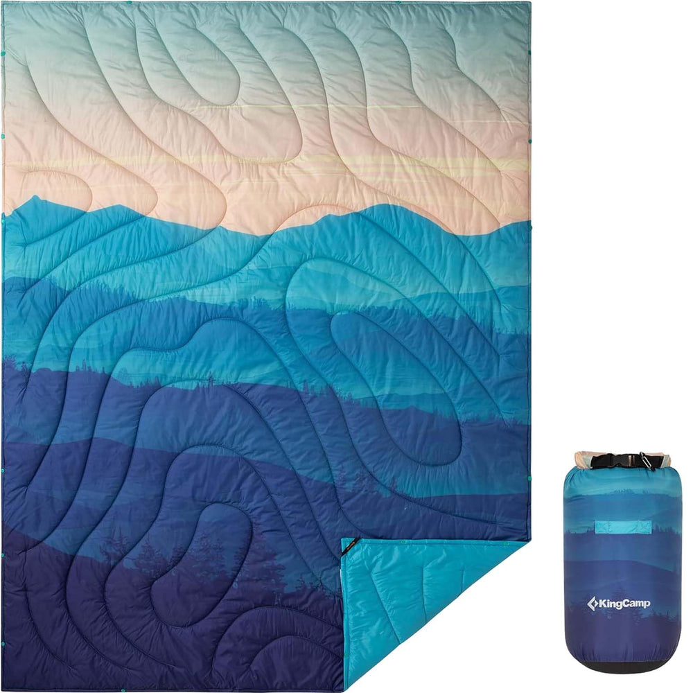 KingCamp ingCamp Ultralight Blanket open shows full-size outdoor warmth