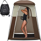 KingCamp oversize privacy shower tent front view highlighting full-coverage privacy for changing and showering