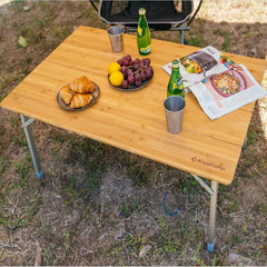 KingCamp portable camping table setup ready for meals outdoors.