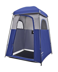 KingCamp shower tent with removable rainfly for weather protection