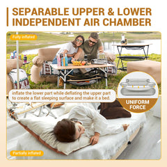 KingCamp tall backrest detail offers ergonomic support during long outdoor rests