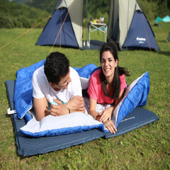 KingCamp twenty-degree warmth highlights cozy nights with cotton filling.