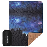 KingCamp ultralight blanket packed in a stuff sack for travel and quick warmth