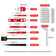 KINGDOM Multi-Head Screwdriver with five heads for quick reel disassembly