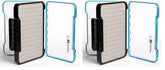 Kingfisher waterproof fly box open showing dual-sided storage for large flies