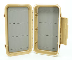 Kingfisher waterproof fly box in tan color