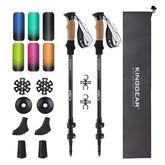 KINGGEAR Nordic Walking Stick TP1 extended length for versatile trails and family sharing