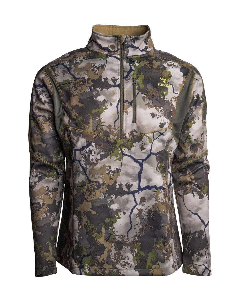 King's Camo Hunter Quarter Zip KC Ultra for quick-dry warmth during hunts