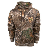 King's Camo KCB115 hoodie front view shows Realtree Edge camouflage for stealth in open terrain