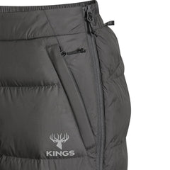 King's Camo XKG Down Transition Pant water-repellent fabric protects from light rain.