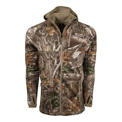 King's Camo XKG Pinnacle full-zip jacket in Realtree Edge offers versatile warmth and mobility