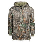 King's Camo XKG Wind-Defender Anorak Realtree Edge front view showing windproof fabric