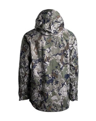 King's Camo XKG Windstorm Rain Jacket hood detail with adjustable storm hood for heat retention.