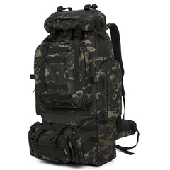 King'sGuard 100L MOLLE attachments support tents and trekking gear for organized expeditions.