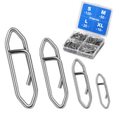 Kiqeres 200-piece fishing power speed clips set with S, M, L, XL sizes
