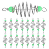 Kisangel 40-piece carp fishing bait holder close-up with spring cage