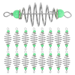 Kisangel 40-piece carp fishing bait holder close-up with spring cage