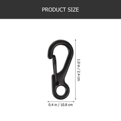 Kisangel alloy spring buckle clip in use to hold camping gear