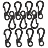 Kisangel mini carabiner clip 0.94 inch secures keys on a hiking backpack