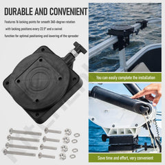 Durable marine-grade construction for Cannon downriggers