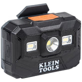Klein Tools 56062 headlamp mounted on a hard hat for hands‑free work lighting