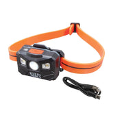 Klein Tools 56064 headlamp front view for hands-free task lighting.