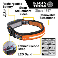 Klein Tools 56308 headlamp USB-C rechargeable for fast power on the go.